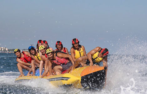 Sport on the beach in Jesolo Lampo