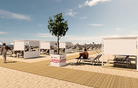 The beach services Bibione Lampo