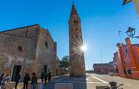 Caorle Cathedral and historic landmarks Lampo