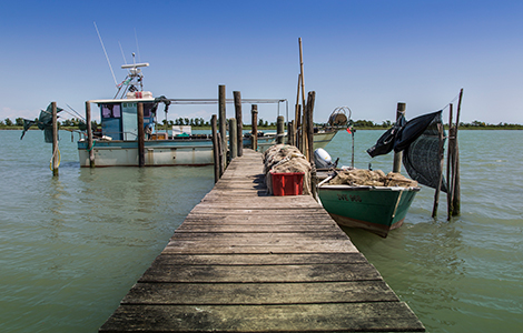 Isola dei Pescatori a Caorle Lampo