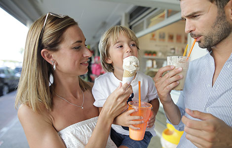 The best ice cream parlours in Caorle Lampo