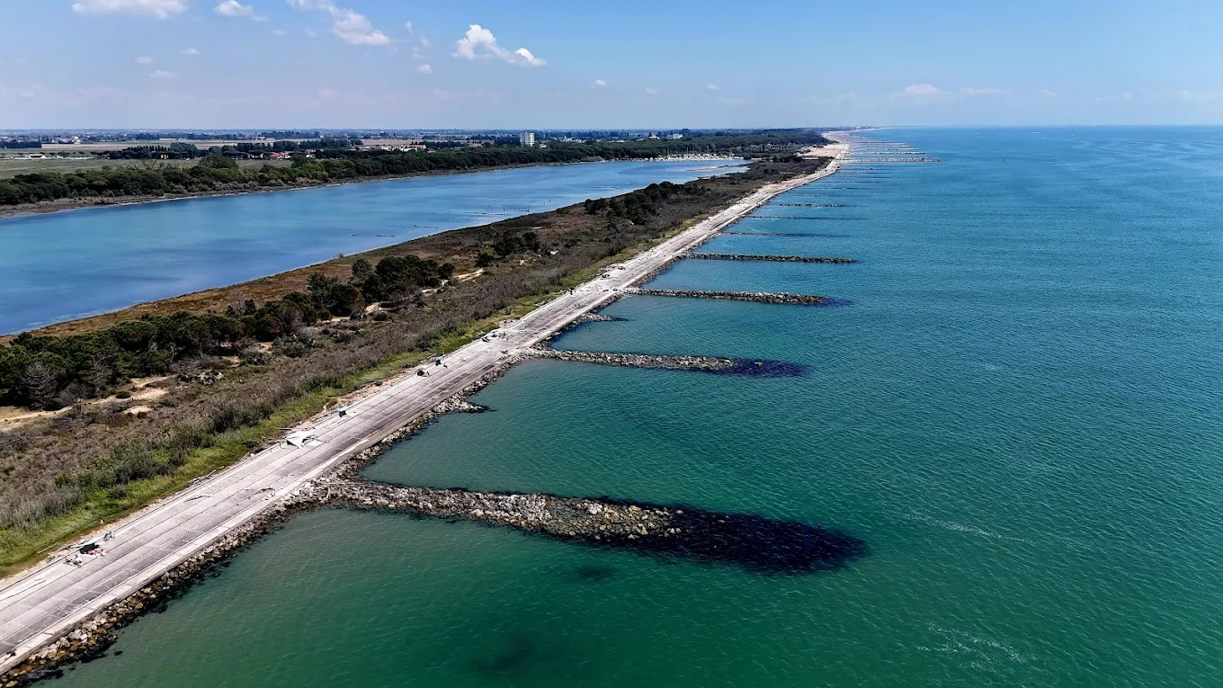 Mouth of the Piave river